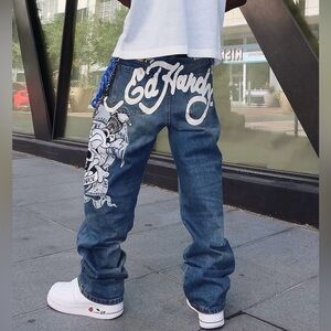 Ed Hardy DG SKULL LOOSE FIT JEAN